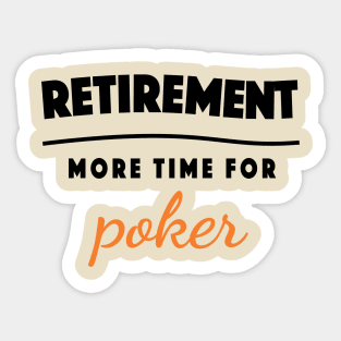 Retirement Gift Retired Elderly Party Poker Sticker